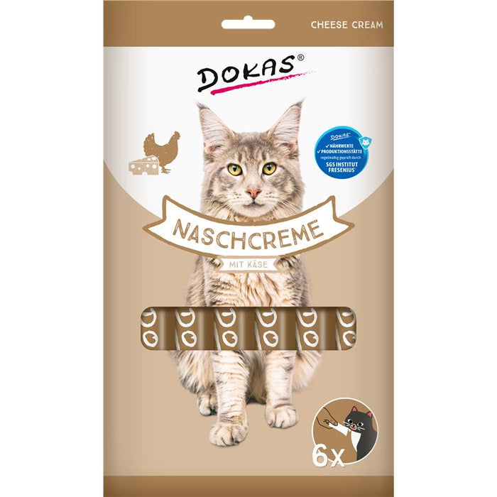 Katzenpaste Cat Nasch-Creme mit Käse 90g, 12er Pack – Dokas