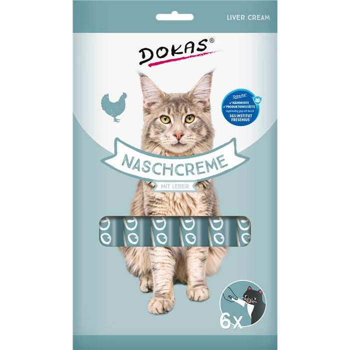 Katzenpaste Cat Nasch-Creme mit Leber 90g, 12er Pack – Dokas