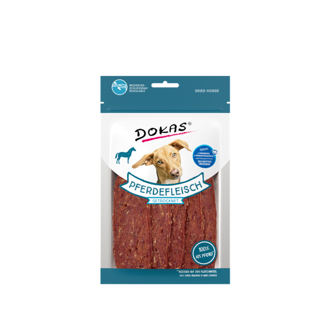 Hundeleckerli Dog Pferdefleisch getrocknet 60g | Dokas