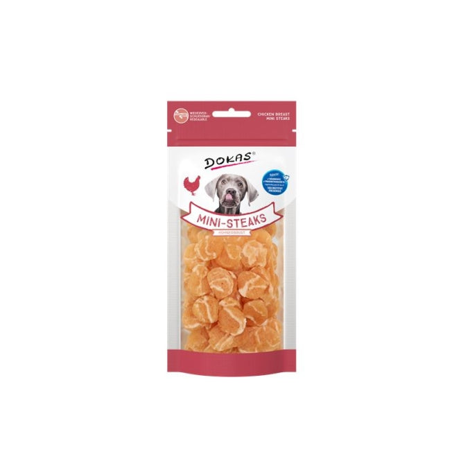 Hundeleckerli – Dog Mini Steaks Hühnerbrust 50g