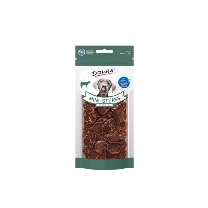 Hundeleckerli Dog Mini Steaks Rindfleisch 50g | Dokas