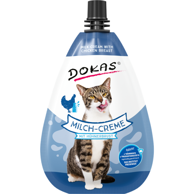Katzenpaste Cat Milch-Creme mit Hühnerbrust 80g | Dokas