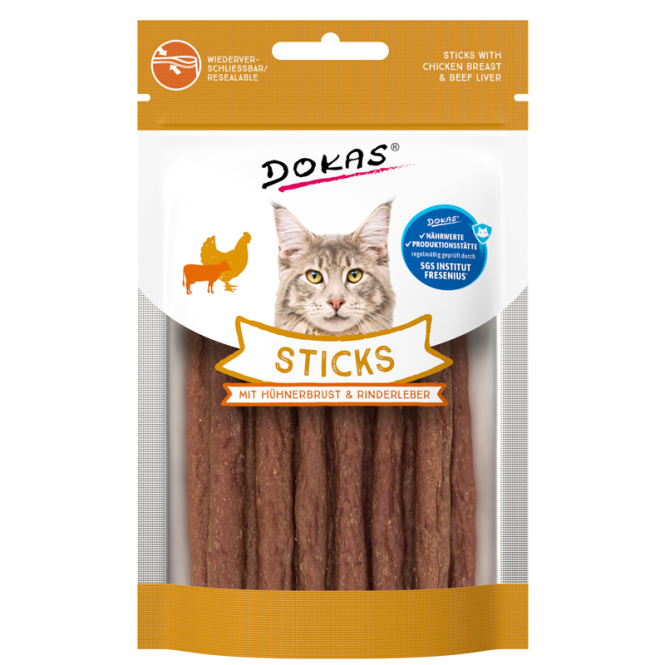 Katzensticks – Cat Sticks mit Hühnerbrust + Rinderleber 30g
