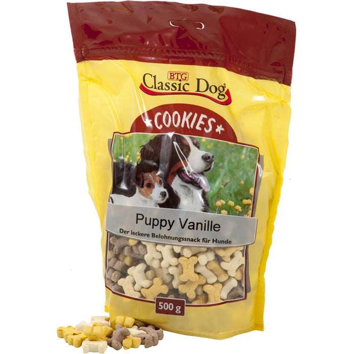 Hundekekse Cookies Puppy Vanille 500g – Classic Dog