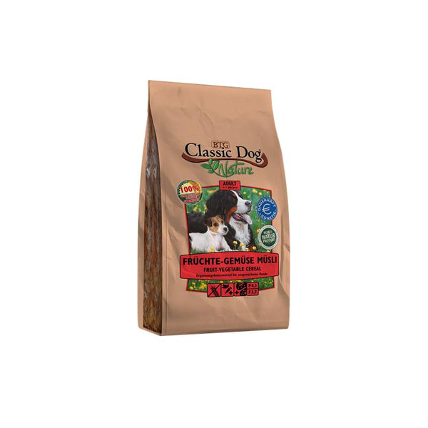 Hundetrockenfutter Nature Früchte-Gemüse Müsli 1kg – Classic Dog