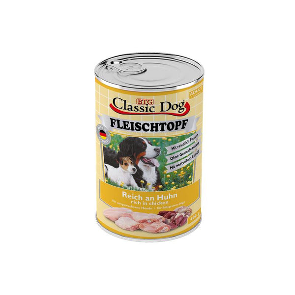 Hundenassfutter Fleischtopf Huhn 400g, 6er Pack – Classic Dog