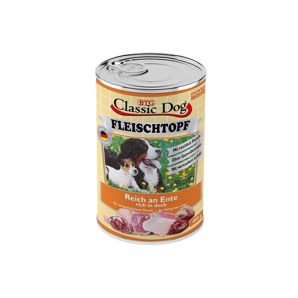 Hundenassfutter Fleischtopf Ente 400g, 6er Pack – Classic Dog