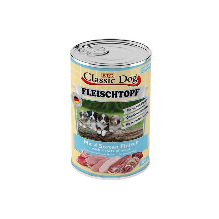 Hundenassfutter Fleischtopf Junior 400g, 6er Pack – Classic Dog