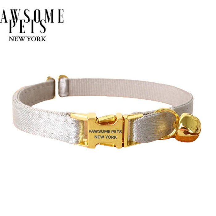 SMALL SIZE DOG & CAT COLLAR - SILVER-0