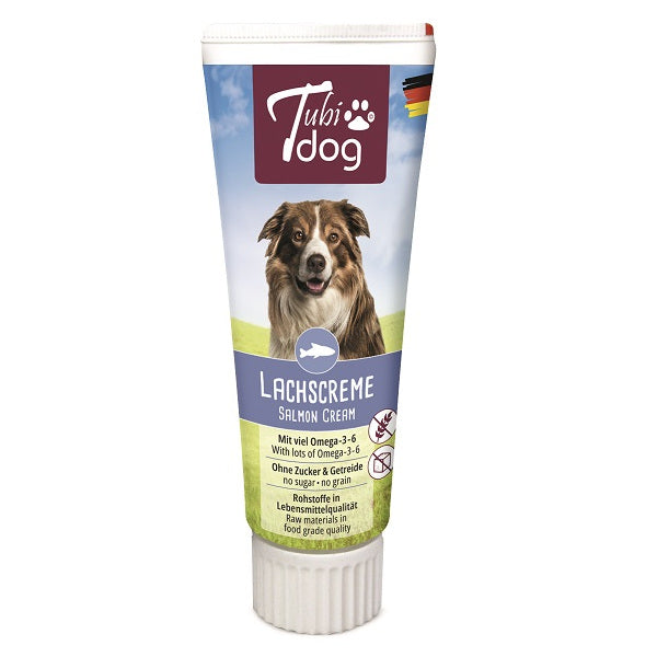 Delikatess-Lachscreme für Hunde Tubi Dog 75g – Hansepet - Tubidog
