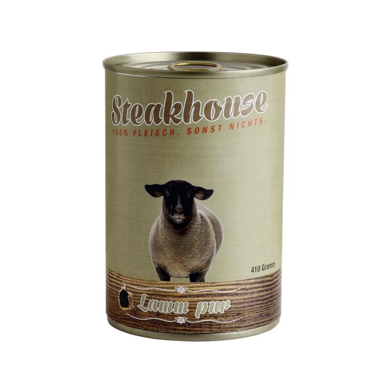 Hundenassfutter Steakhouse Lamm Pur – Fleischeslust