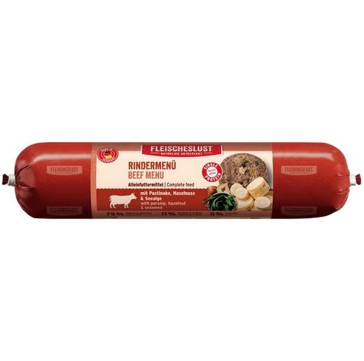 Hundenassfutter Classic Rindermenü – Fleischeslust