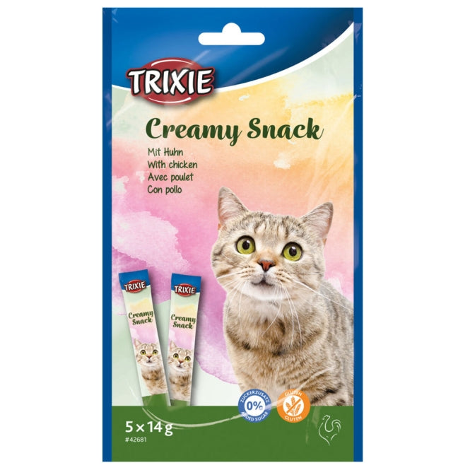 Katzenpaste Creamy mit Hühnerbrust, 5 × 14 g | Trixie