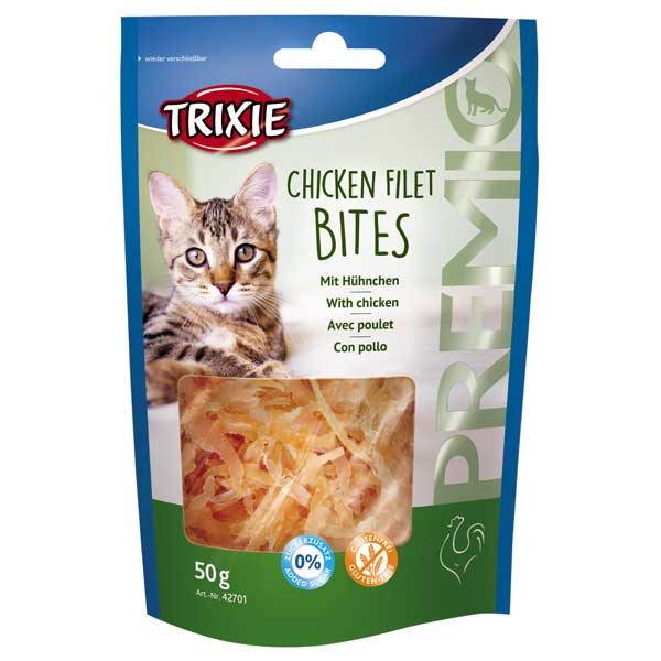 Katzensnacks – Premio Filet Bits Hühnchen, 50g