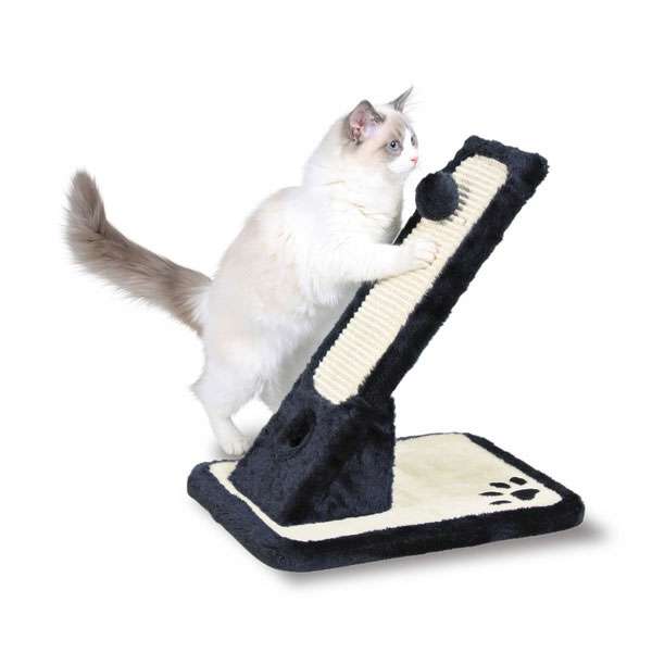Kratzbrett für Katzen – Schwarz/Beige