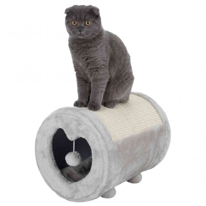 Kratzbaum für Katzen – Kratzrolle, grau – Bild 5