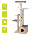 Kratzbaum für Katzen – Comfort Stockholm, grau – Bild 2