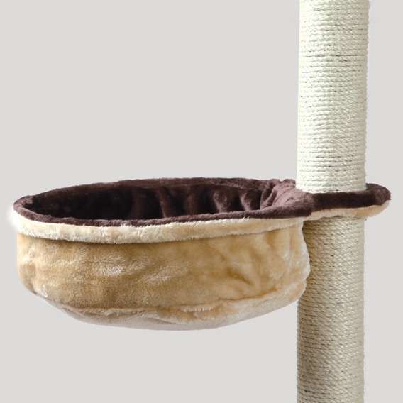 Kuschelsack für Katzen – für Kratzbäume mit Metallrahmen, beige/braun – Bild 3