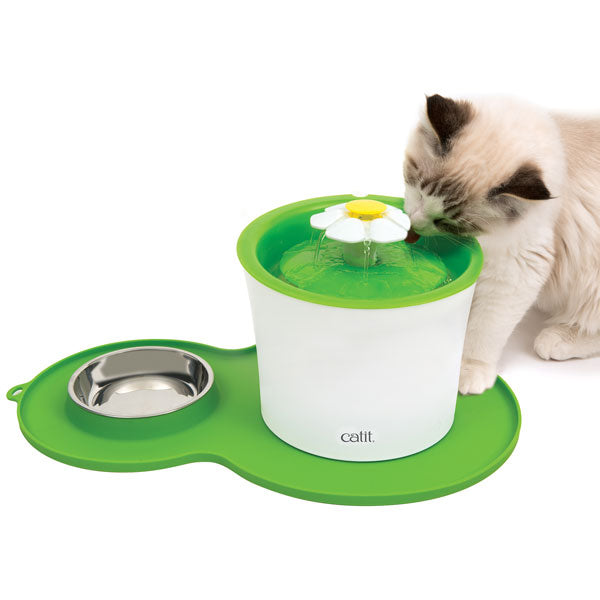 Silikonmatte für Katzen – Erdnuss, 46 x 29 cm, Grün – Bild 5