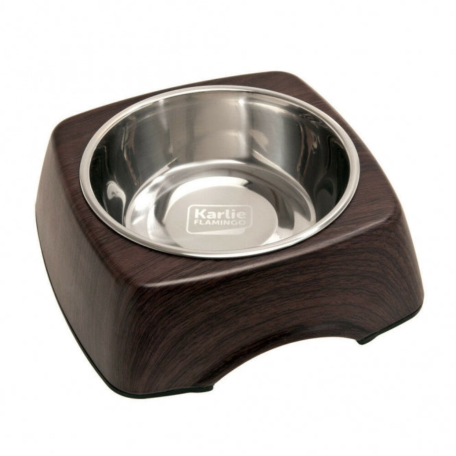 Hundenapf – Flamingo Kulho Wood, Wenge, 350ml