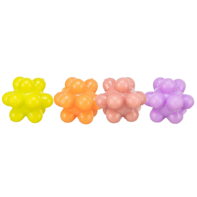 Noppenbälle für Katzen – 4 aus Gummi, 3 cm