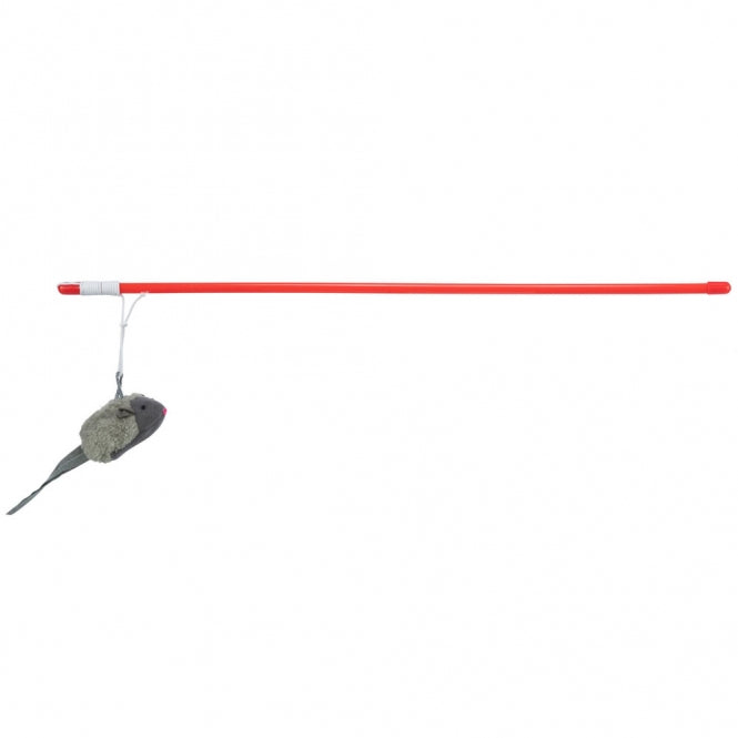 Spielangel für Katzen – mit Squeaky-Maus, 47 cm – Bild 2
