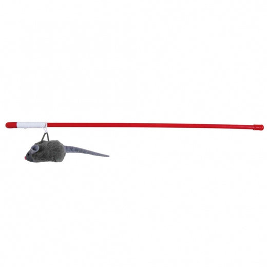Spielangel für Katzen – mit Squeaky-Maus, 47 cm
