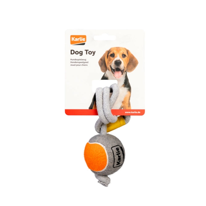 Tennisball für Hunde – mit Seil – Bild 2