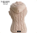 Extra Warmer Strickpullover mit Mütze – Beige