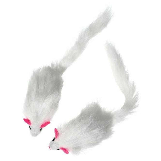 Plüschmäuse für Katzen – Flamingo mit Rassel, 2 Stück