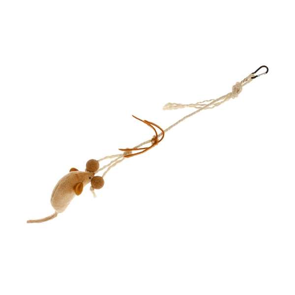 Spielmaus für Katzen – Sisal Fleety 64 cm