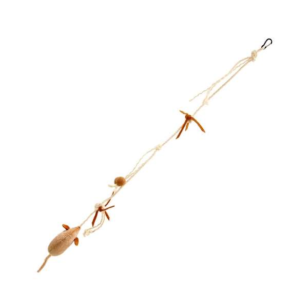 Spielmaus für Katzen – Sisal Fleety 64 cm – Bild 3