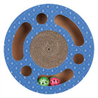 Kratzbrett für Katzen – Kratztrommel aus Pappe mit Spielbällen – Bild 5