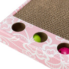 Kratzbrett für Katzen – Kratzpappe rosa, 48 × 25 cm – Bild 4