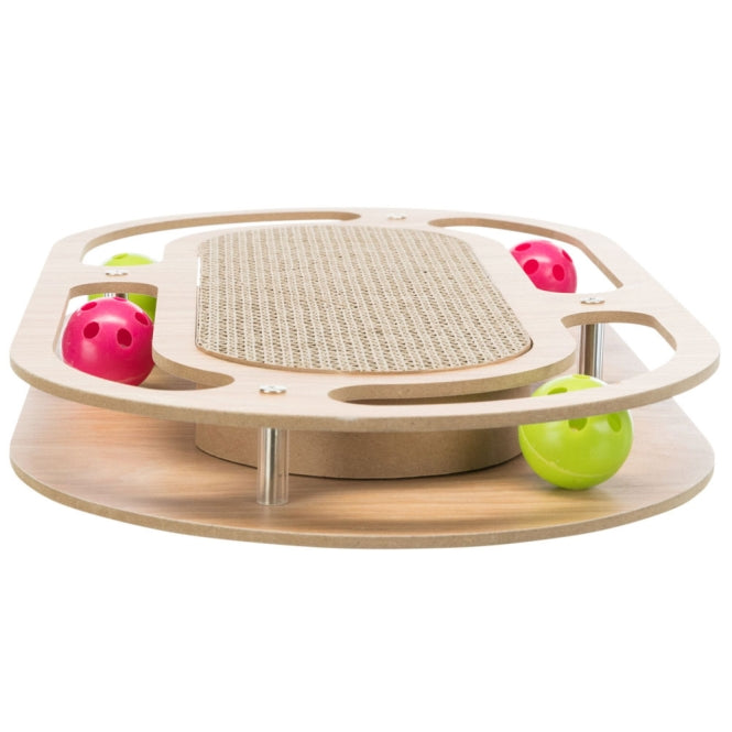 Kratzbrett für Katzen – Kratzpappe mit Holzrahmen – Bild 4