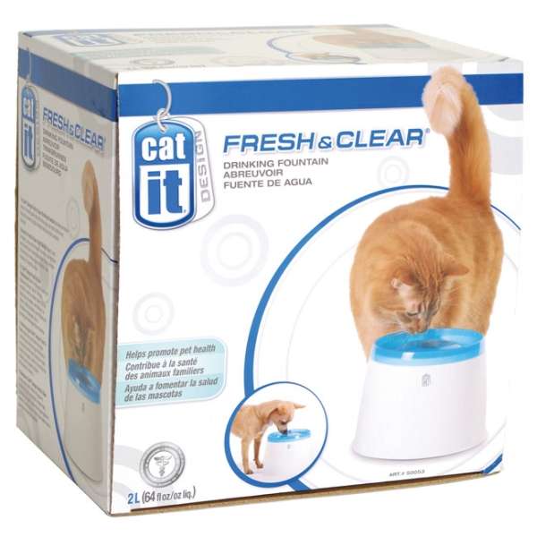 Trinkbrunnen für Hunde – Fresh+Clear 2L, Blau – Bild 2