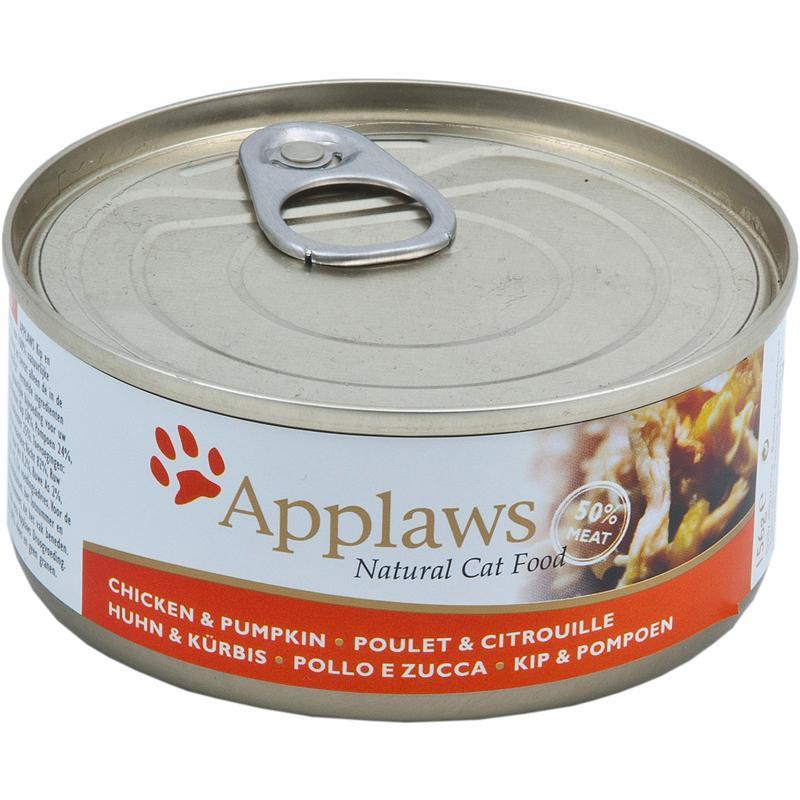 Katzennassfutter Cat Dose Hühnchenbrust & Kürbis 156g, 24er Pack – Applaws