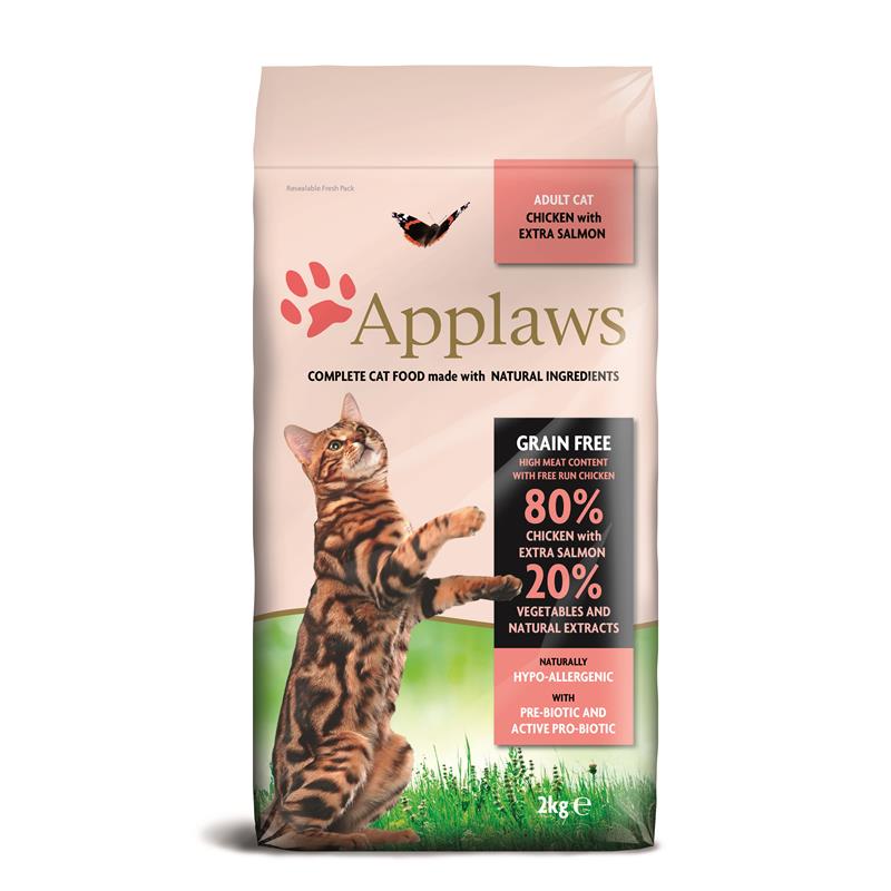 Katzentrockenfutter mit Hühnchen & Lachs – Applaws