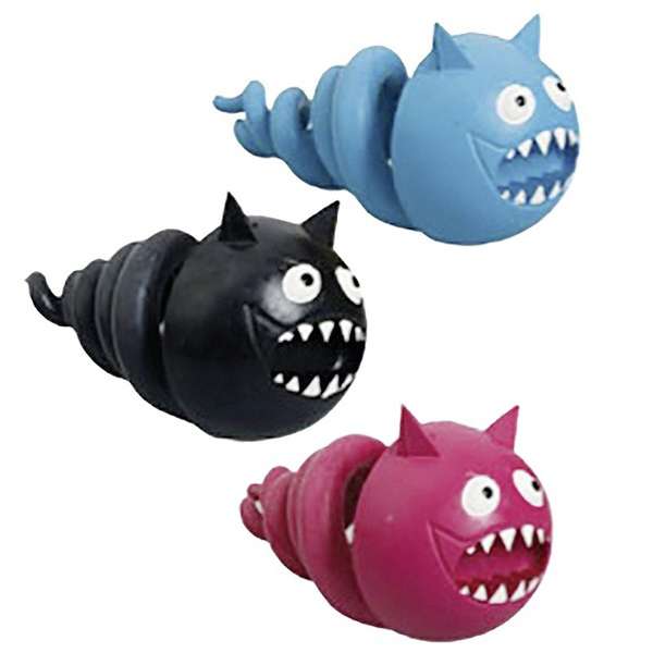 Gummispielzeug für Hunde – Flamingo Screwy, 14 x 7 cm