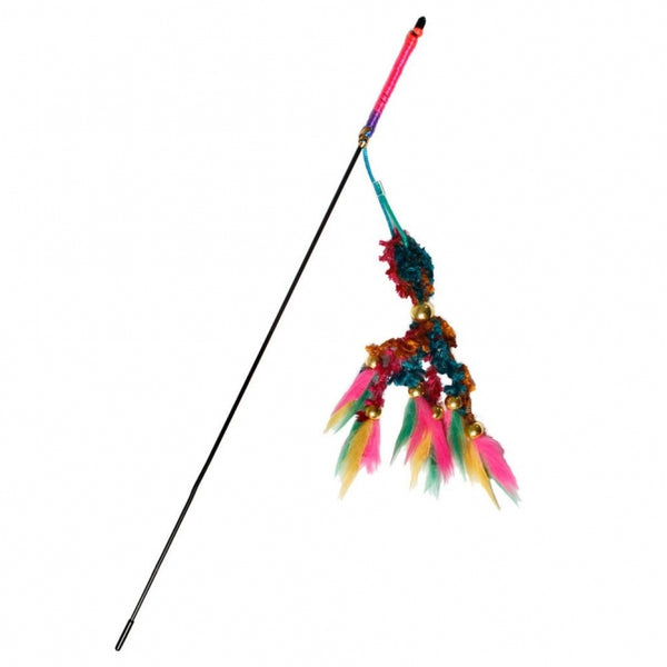 Katzenangel – Flamingo mit Samtrute