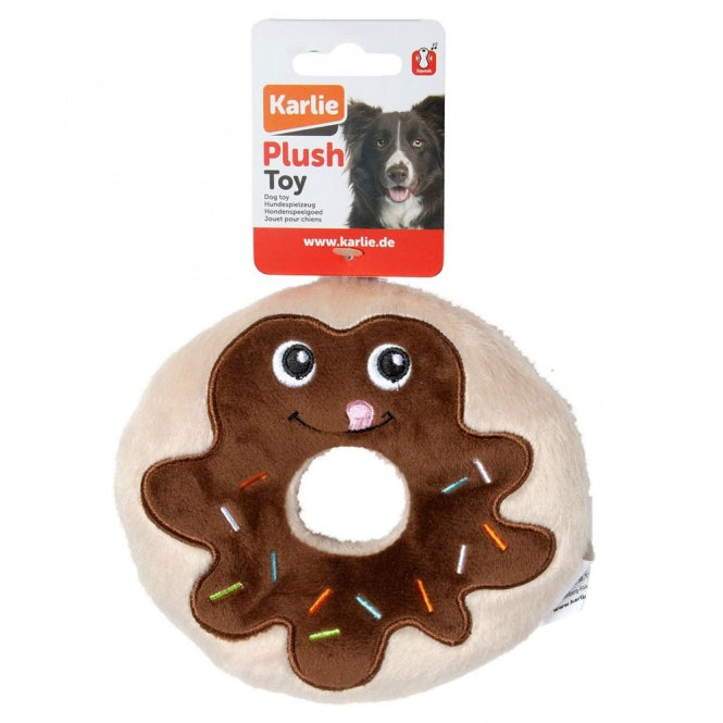 Plüschspielzeug für Hunde – Flamingo Plüsch Schoko Donut – Bild 2