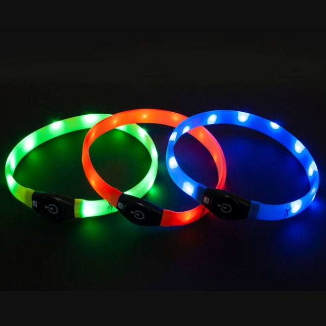 Leuchthalsband für Hunde – Flamingo Visio Light Langhaar LED-Leuchtschlauch – Bild 13