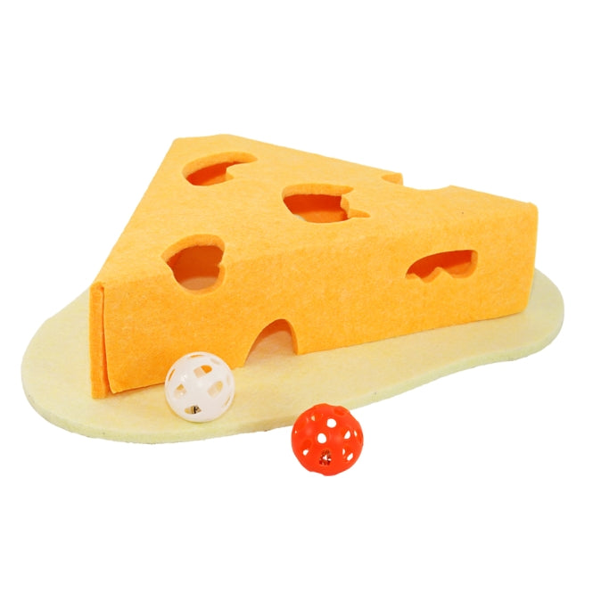 Spielmaus für Katzen – Cheese aus Filz – Bild 3