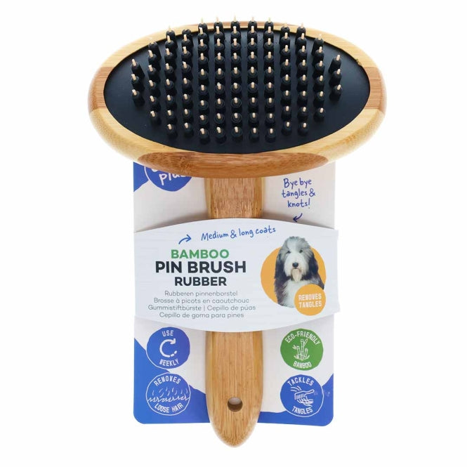 Massagebürste für Hunde und Katzen – Bamboo