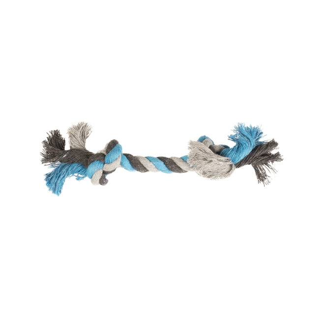 Hundeseil – Baumwollknoten blau, 15cm