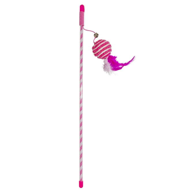 Spielangel für Katzen – Cat Toy Catchy Glitzerball
