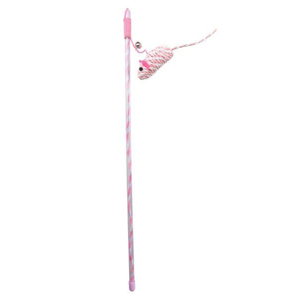 Spielangel für Katzen – Cat Toy Catchy Papiermaus, rosa