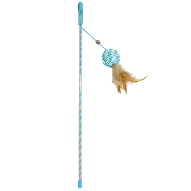 Spielangel für Katzen – Cat Toy Catchy Papierball, blau