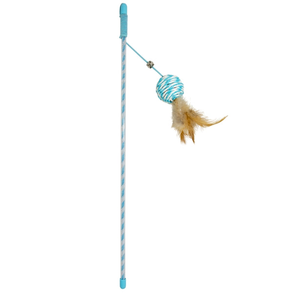 Spielangel für Katzen – Cat Toy Catchy Papierball, blau