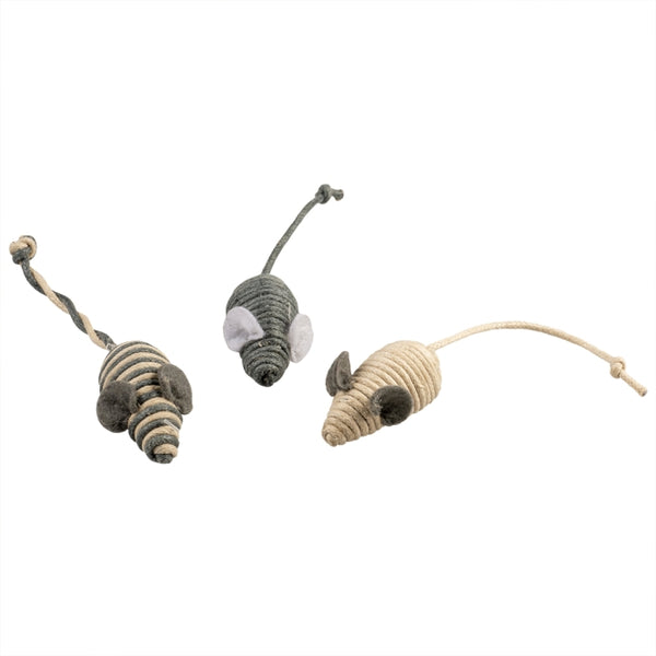 Mäuse für Katzen – Cat Toy Rope kleine 3 Stück